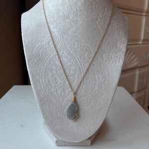 Gold Wire Wrapped Golden Obsidian Necklace